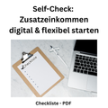 Self-Check: Zusatzteinkommen digital & flexibel starten